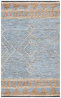 Safavieh Kilim Klm459A Natural/Blue Rugs - Safavieh - klm459a - 3