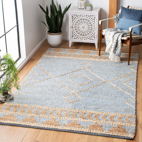 Safavieh Kilim Klm459A Natural/Blue Rugs - Safavieh - klm459a - 3