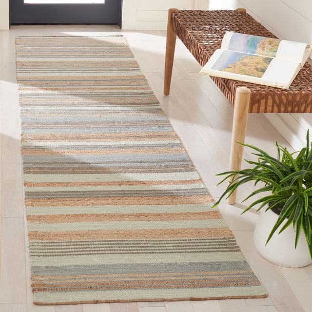 Safavieh Kilim Klm461L Natural/Light Blue Rug - Safavieh - klm461l - 29