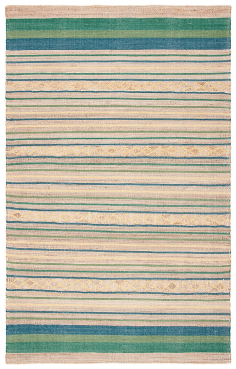 Safavieh Kilim Klm462Y Natural/Green Rug - Safavieh - klm462y - 3