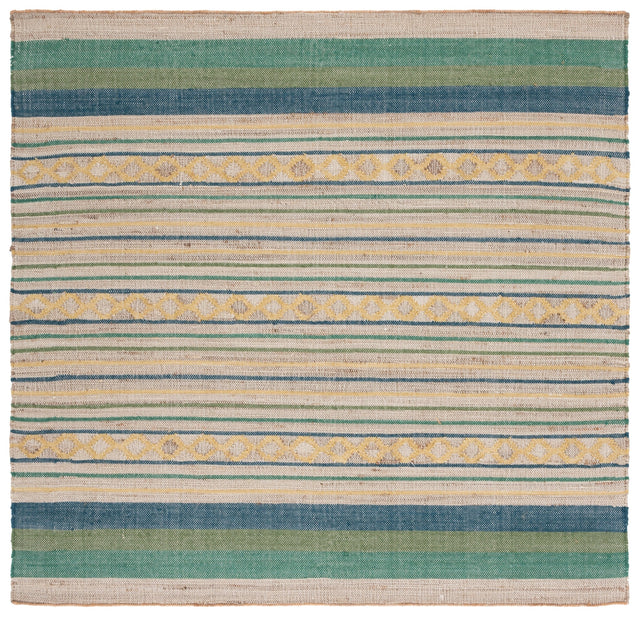 Safavieh Kilim Klm462Y Natural/Green Rug - Safavieh - klm462y - 6sq