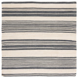 Safavieh Kilim Klm463H Ivory/Charcoal Rug - Safavieh - klm463h - 6sq