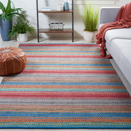 Safavieh Kilim Klm475M Blue/Red Rug - Safavieh - klm475m - 3