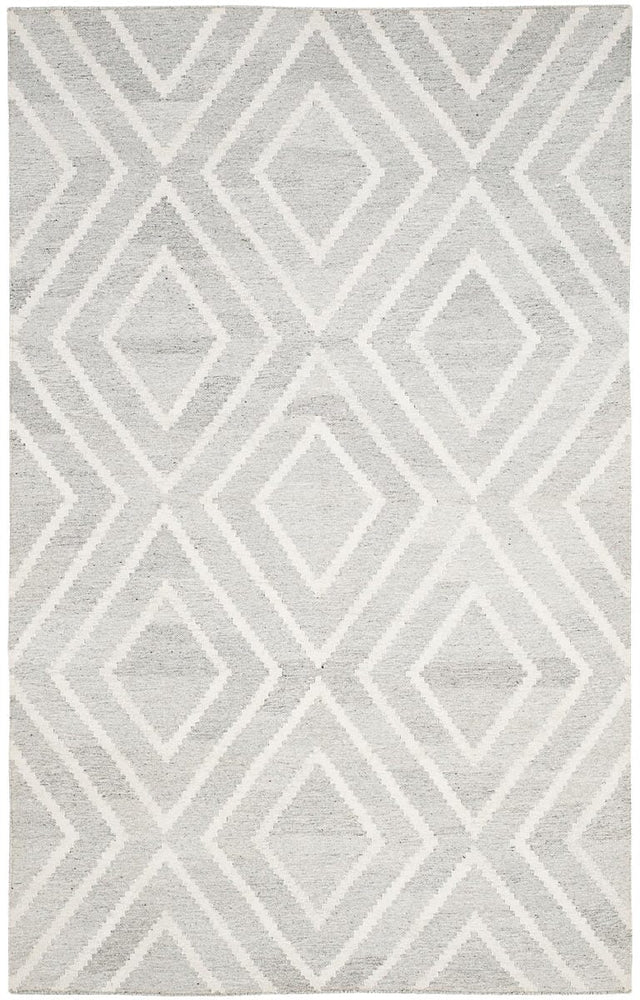 Safavieh Kilim Klm516D Ivory / Dark Grey Rugs - Safavieh - klm516d - 4