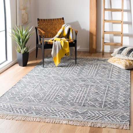 Safavieh Kilim Klm521A Black/Ivory Rugs - Safavieh - klm521a - 4