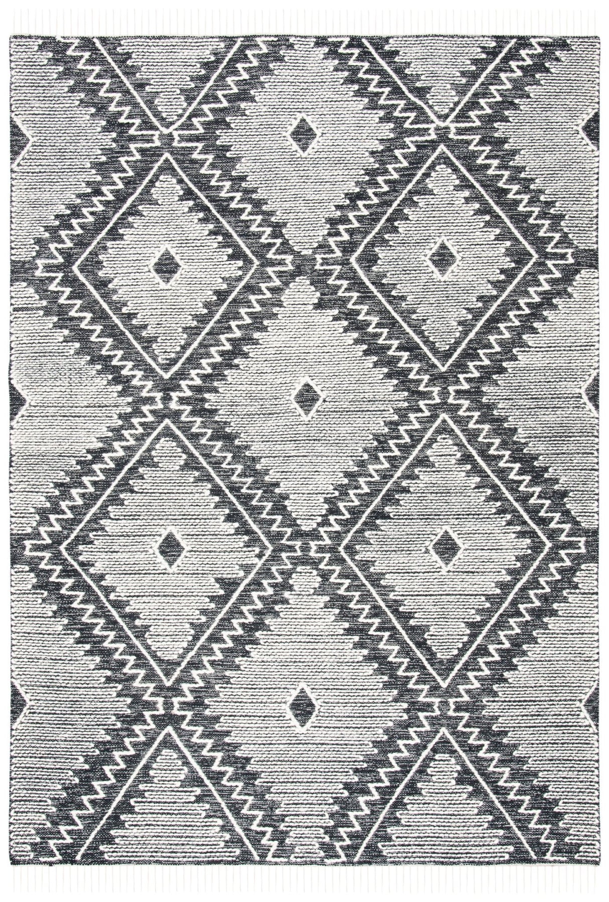 Safavieh Kilim Klm523A Ivory/Black Rugs - Safavieh - klm523a - 4