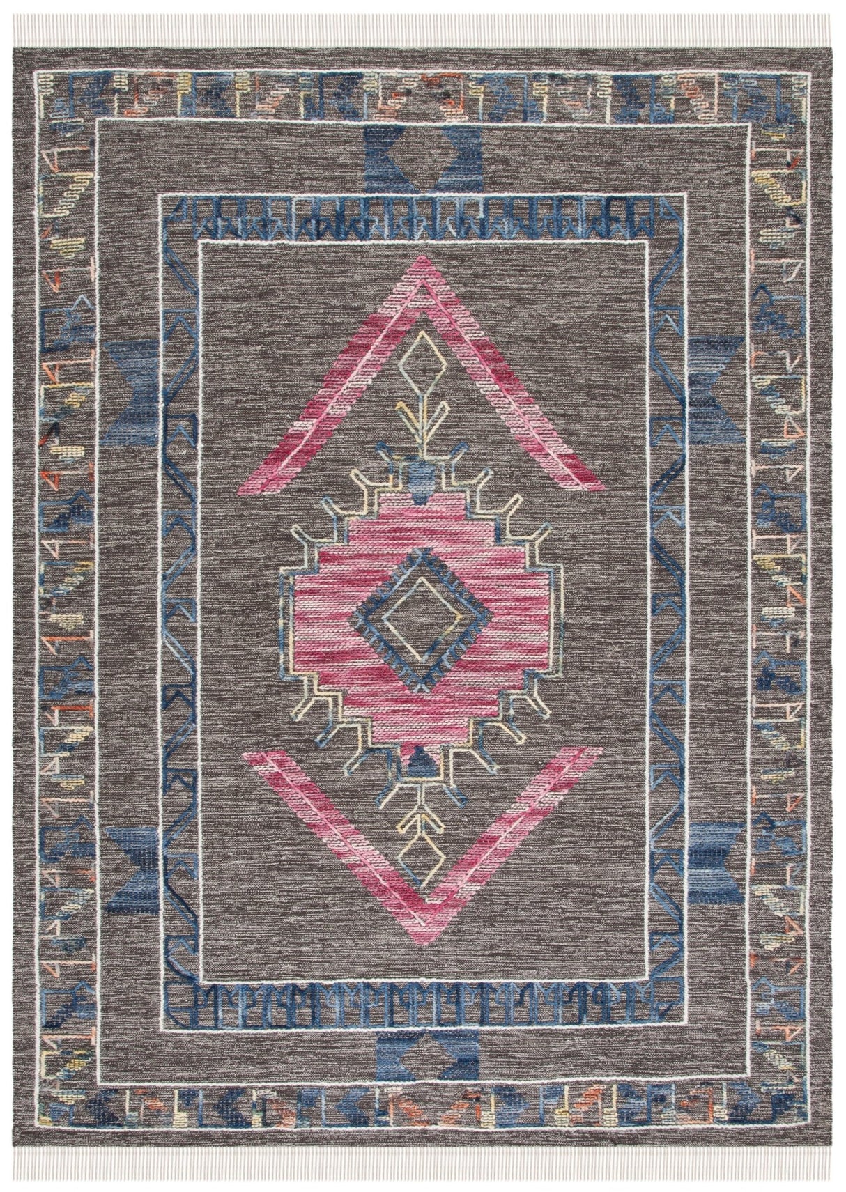Safavieh Kilim Klm524T Brown/Pink Rugs - Safavieh - klm524t - 4