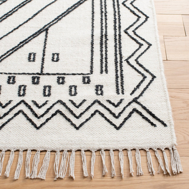 Safavieh Kilim Klm526A Ivory/Black Rug - Safavieh - klm526a - 4