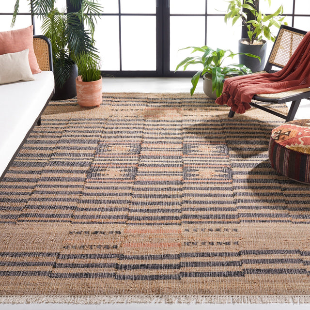 Safavieh Kilim Klm709A Natural/Black Rug - Safavieh - klm709a - 29