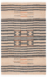 Safavieh Kilim Klm709A Natural/Black Rug - Safavieh - klm709a - 3