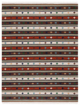 Safavieh Kilim Klm710A Ivory/Rust Rug - Safavieh - klm710a - 29