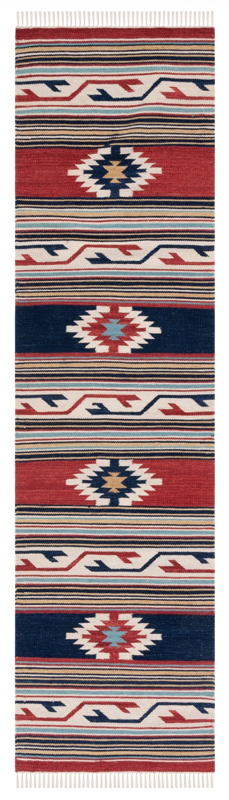 Safavieh Kilim Klm711A Ivory/Rust Rug - Safavieh - klm711a - 29