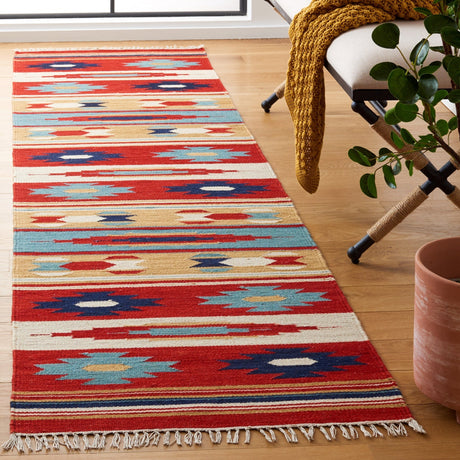 Safavieh Kilim Klm712A Beige/Red Rug - Safavieh - klm712a - 29