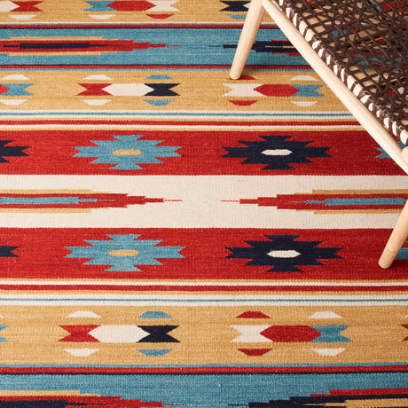 Safavieh Kilim Klm712A Beige/Red Rug - Safavieh - klm712a - 29