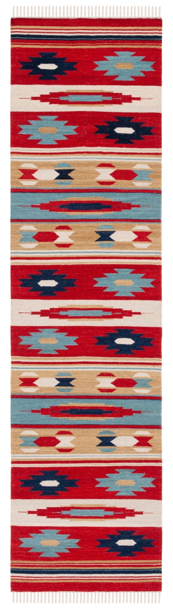 Safavieh Kilim Klm712A Beige/Red Rug - Safavieh - klm712a - 29