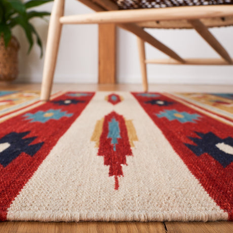 Safavieh Kilim Klm712A Beige/Red Rug - Safavieh - klm712a - 29