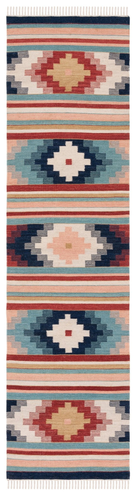 Safavieh Kilim Klm713U Light Pink/Blue Rug - Safavieh - klm713u - 29