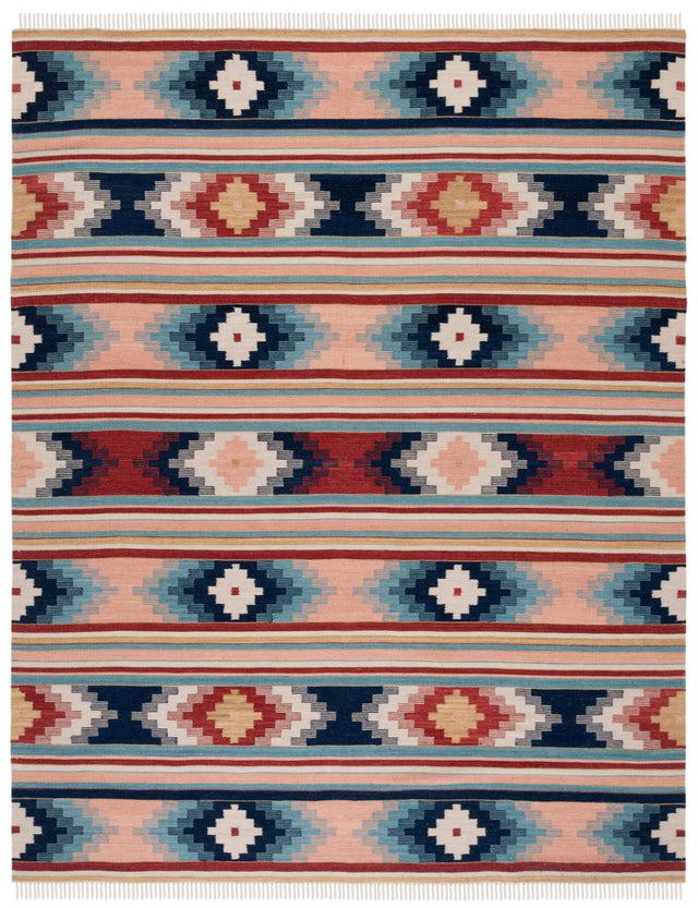 Safavieh Kilim Klm713U Light Pink/Blue Rug - Safavieh - klm713u - 29