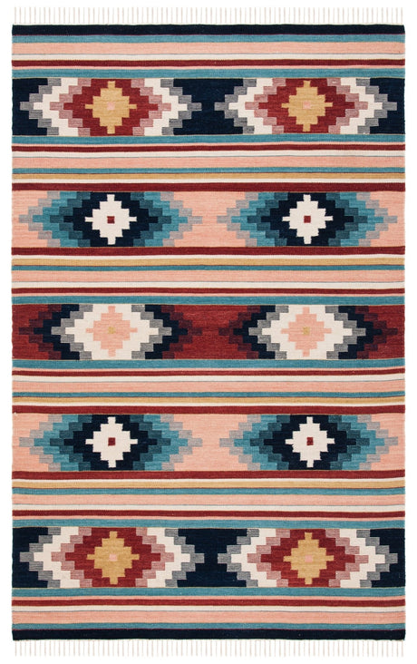 Safavieh Kilim Klm713U Light Pink/Blue Rug - Safavieh - klm713u - 3