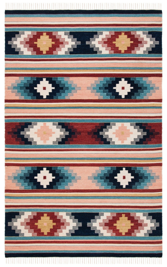 Safavieh Kilim Klm713U Light Pink/Blue Rug - Safavieh - klm713u - 3