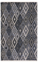 Safavieh Kilim 4'-0" x 6'-0" Rug in Black / Grey