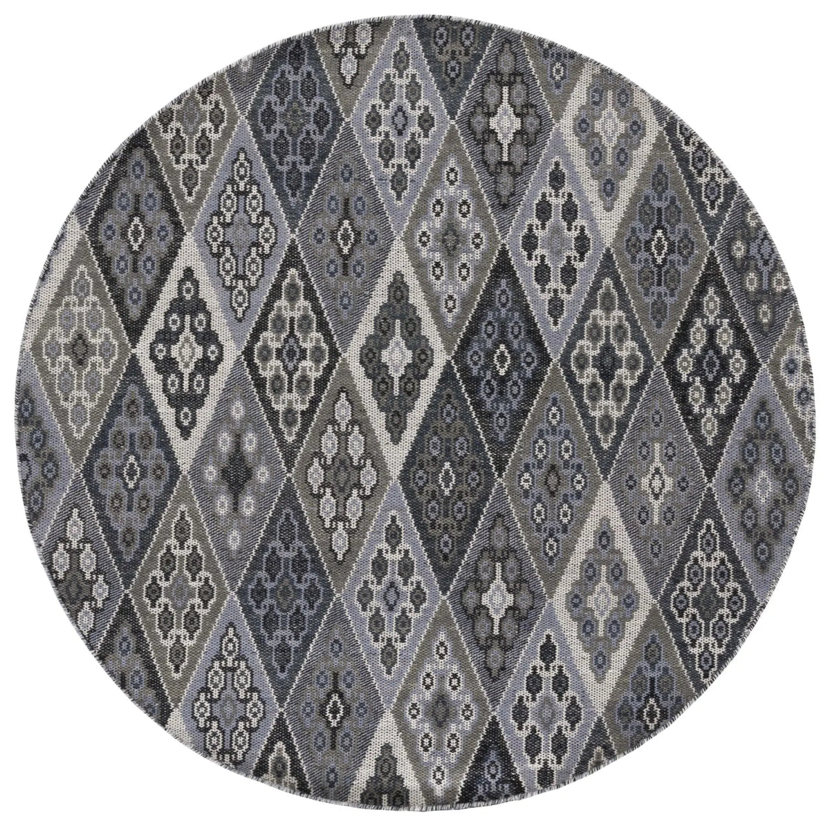 Safavieh Kilim 6'-0" x 6'-0" Rug in Black / Grey
