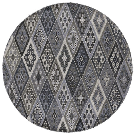 Safavieh Kilim 6'-0" x 6'-0" Rug in Black / Grey