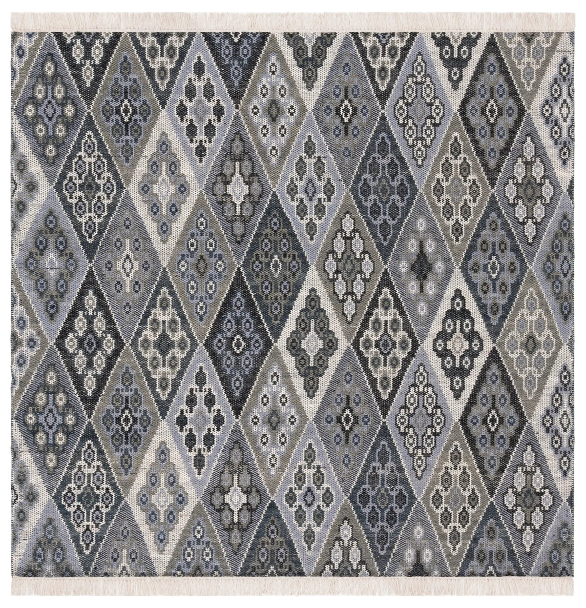 Safavieh Kilim 6'-0" x 6'-0" Rug in Black / Grey