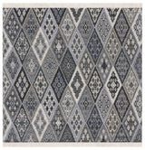Safavieh Kilim 6'-0" x 6'-0" Rug in Black / Grey