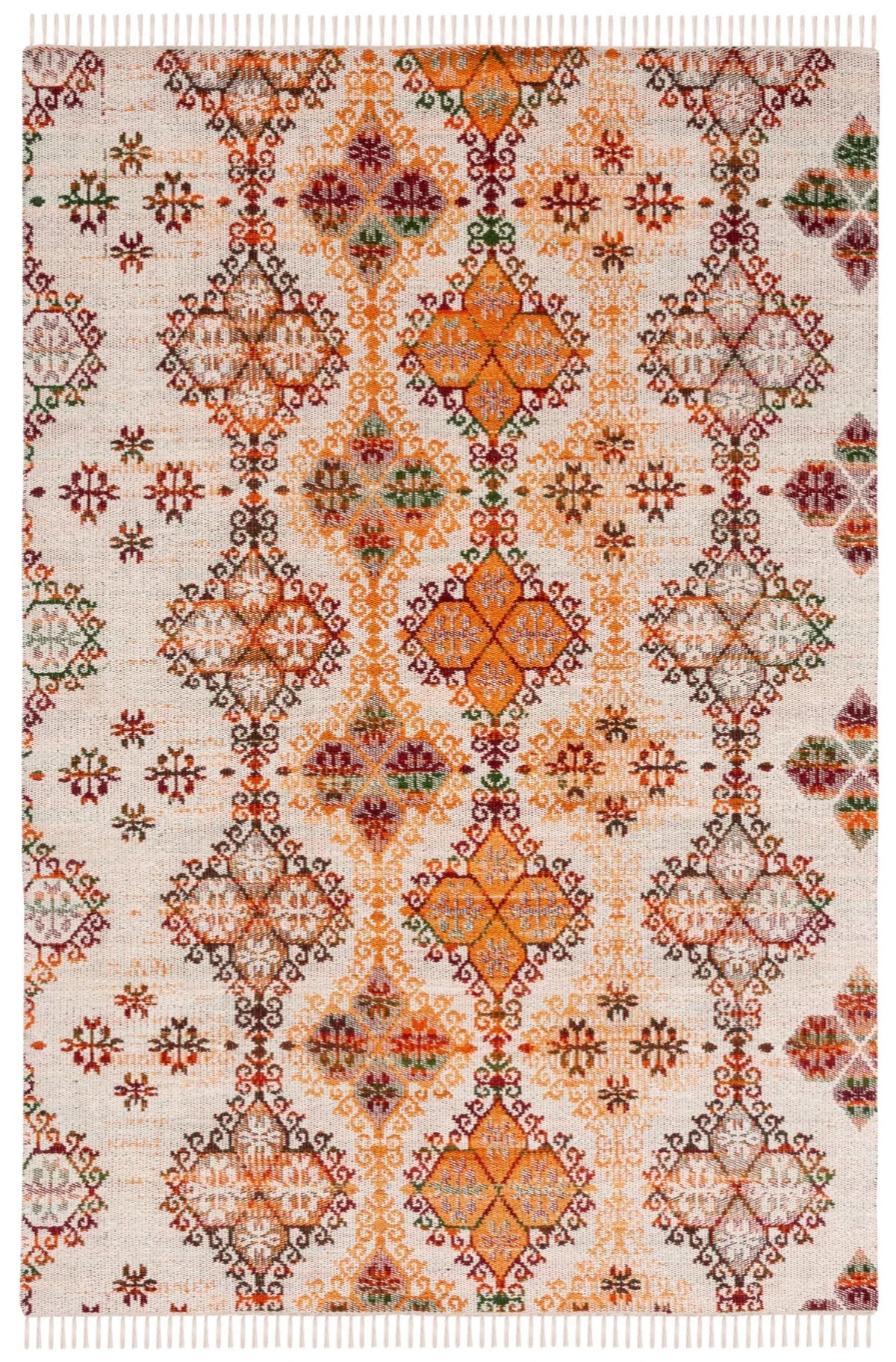 Safavieh Kilim 4'-0" x 6'-0" Rug in Ivory / Gold