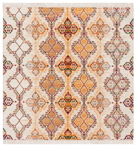 Safavieh Kilim 6'-0" x 6'-0" Rug in Ivory / Gold