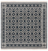 Safavieh Kilim 6'-0" x 6'-0" Rug in Black / Ivory
