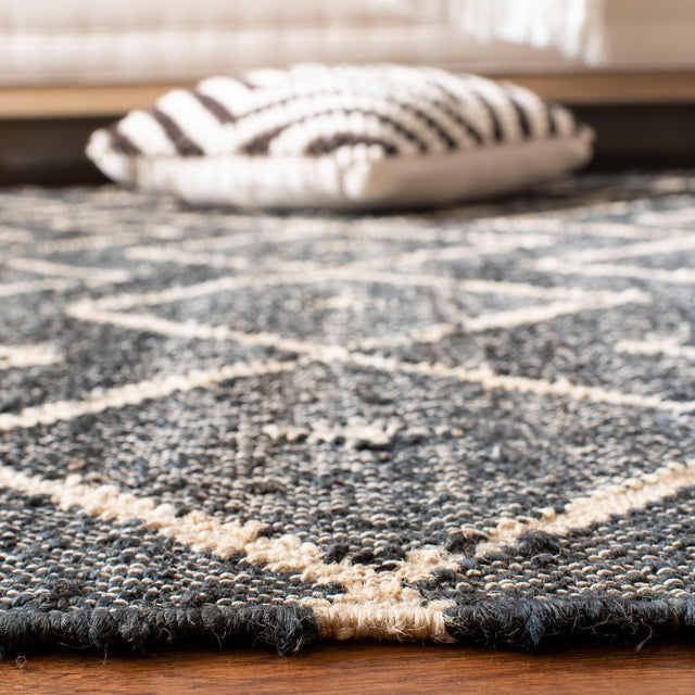 Safavieh Kilim Klm750H Charcoal/Natural Rug - Safavieh - klm750h - 4