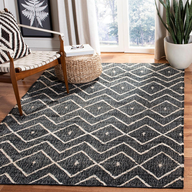 Safavieh Kilim Klm750H Charcoal/Natural Rug - Safavieh - klm750h - 4