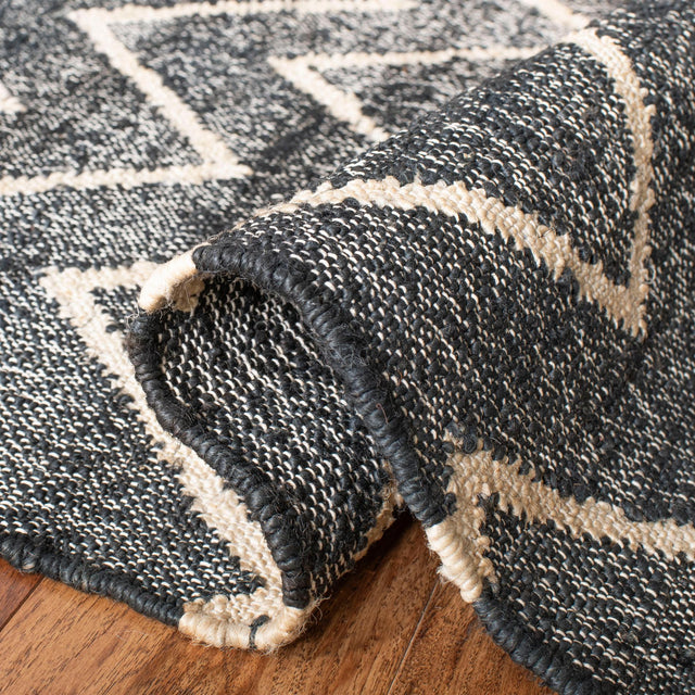 Safavieh Kilim Klm750H Charcoal/Natural Rug - Safavieh - klm750h - 4