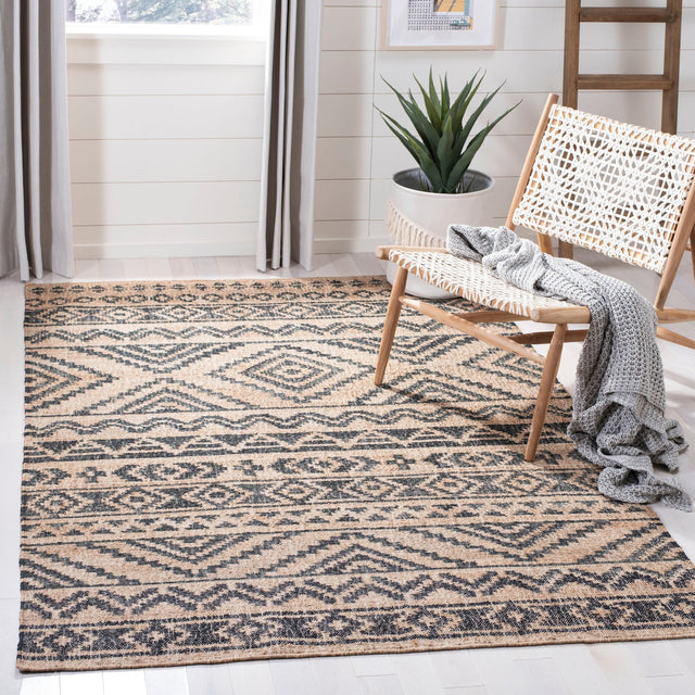 Safavieh Kilim Klm751A Natural/Charcoal Rug - Safavieh - klm751a - 3