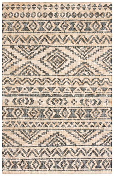 Safavieh Kilim Klm751A Natural/Charcoal Rug - Safavieh - klm751a - 3