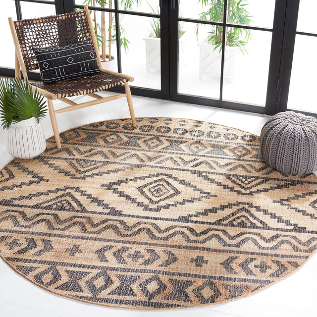 Safavieh Kilim Klm751A Natural/Charcoal Rug - Safavieh - klm751a - 3