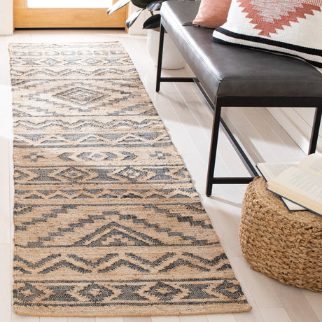 Safavieh Kilim Klm751A Natural/Charcoal Rug - Safavieh - klm751a - 3