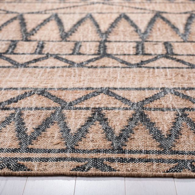 Safavieh Kilim Klm752A Natural/Charcoal Rugs - Safavieh - klm752a - 4