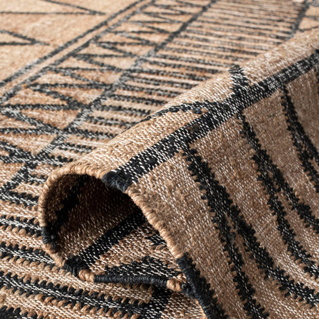 Safavieh Kilim Klm752A Natural/Charcoal Rugs - Safavieh - klm752a - 4