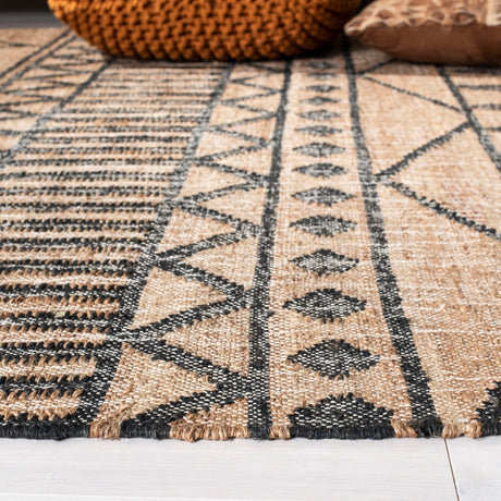 Safavieh Kilim Klm752A Natural/Charcoal Rugs - Safavieh - klm752a - 4