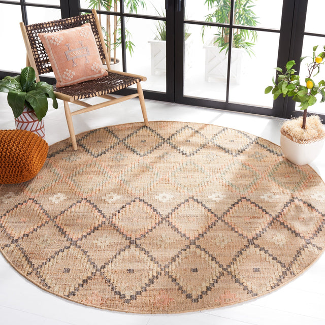 Safavieh Kilim Klm753A Natural/Blue Rug - Safavieh - klm753a - 3