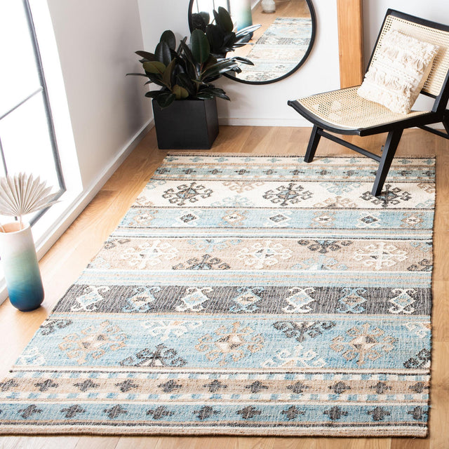 Safavieh Kilim Klm754M Blue/Ivory Rugs - Safavieh - klm754m - 3