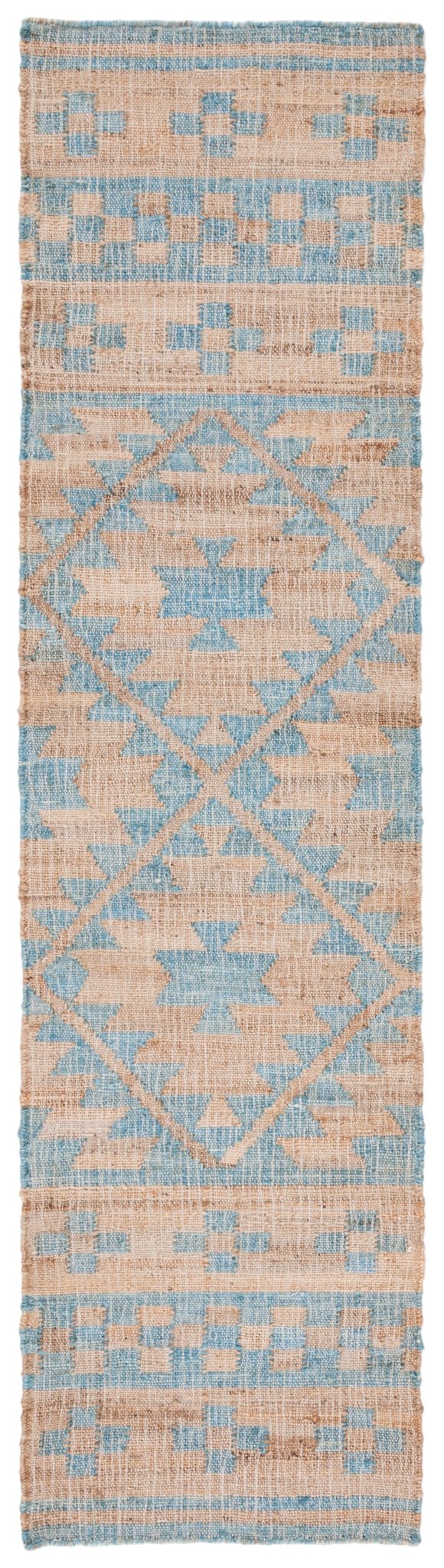 Safavieh Kilim Klm757M Blue/Natural Rugs - Safavieh - klm757m - 29