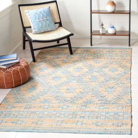 Safavieh Kilim Klm757M Blue/Natural Rugs - Safavieh - klm757m - 3