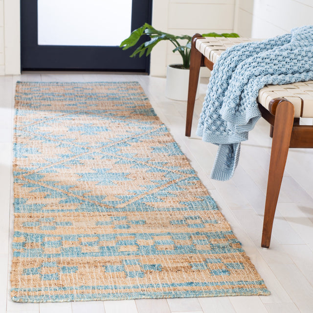 Safavieh Kilim Klm757M Blue/Natural Rugs - Safavieh - klm757m - 7r