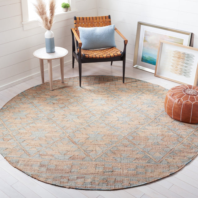 Safavieh Kilim Klm757M Blue/Natural Rugs - Safavieh - klm757m - 7r