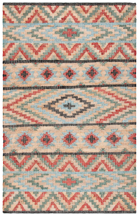 Safavieh Kilim Klm758Q Natural/Red Rugs - Safavieh - klm758q - 3