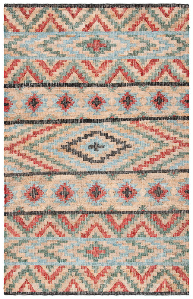 Safavieh Kilim Klm758Q Natural/Red Rugs - Safavieh - klm758q - 3